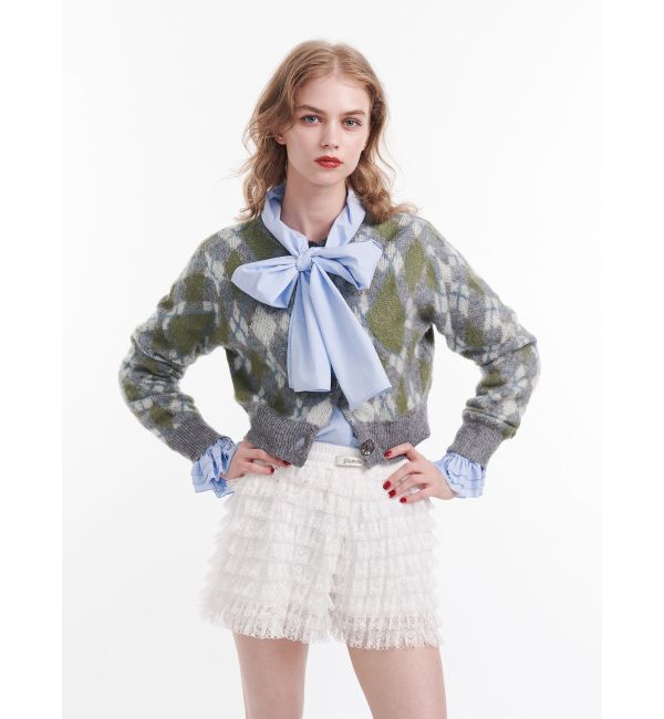 jouetie「スリーブフリルビッグボウタイブラウス」|シャツ・ブラウス|