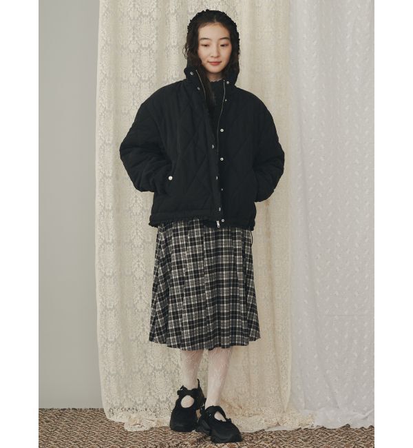 merry jenny「チェックレースプリーツスカート」|スカート|