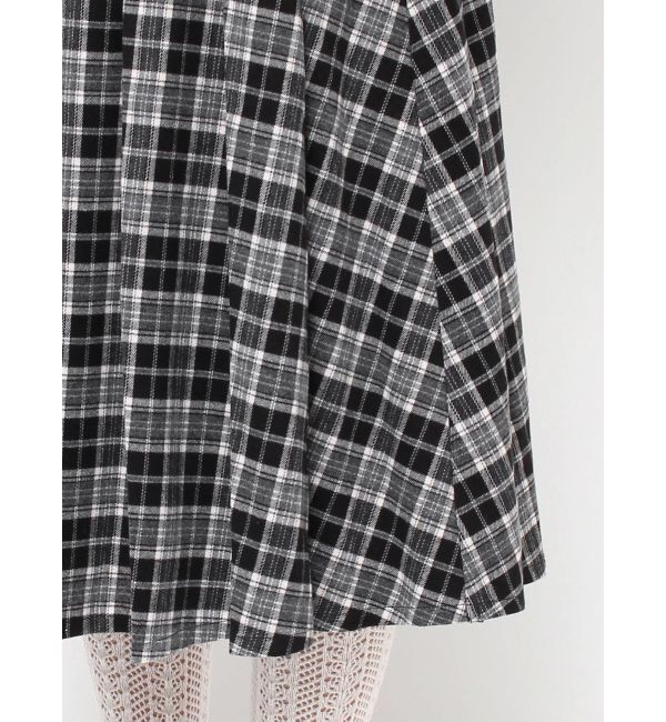 merry jenny「チェックレースプリーツスカート」|スカート|
