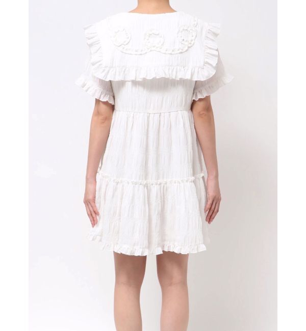 merry jenny「くるくるフリルカラーミニワンピース」|ワンピース|
