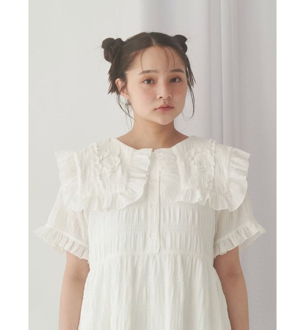merry jenny「くるくるフリルカラーミニワンピース」|ワンピース|