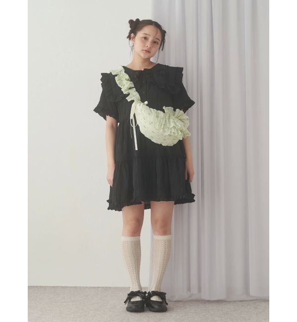 merry jenny「くるくるフリルカラーミニワンピース」|ワンピース|