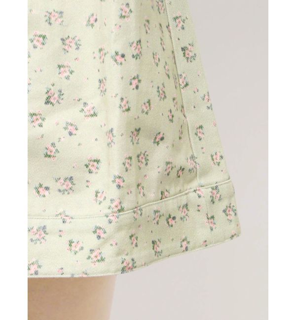 merry jenny「flowerツイルパフミニワンピース」|ワンピース|