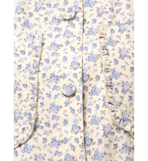 merry jenny「flowerツイルパフミニワンピース」|ワンピース|