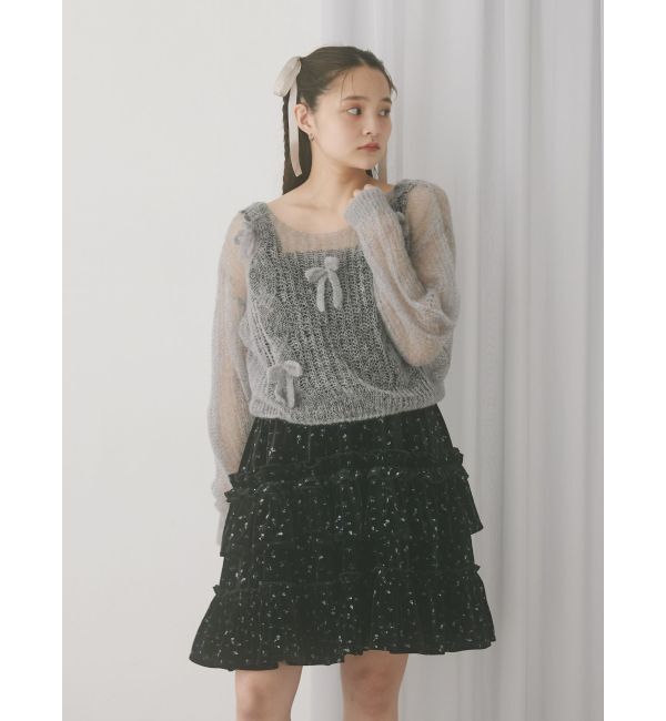 merry jenny「コルセットベロアフレアミニワンピース」|ワンピース|