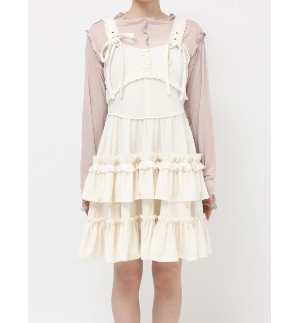 merry jenny「コルセットベロアフレアミニワンピース」|ワンピース|