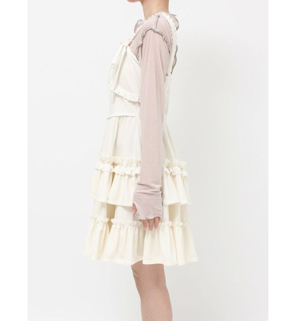 merry jenny「コルセットベロアフレアミニワンピース」|ワンピース|