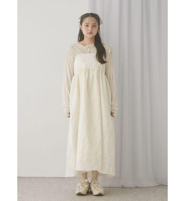 merry jenny「バックリボンジャガードキャミワンピース」|ワンピース|