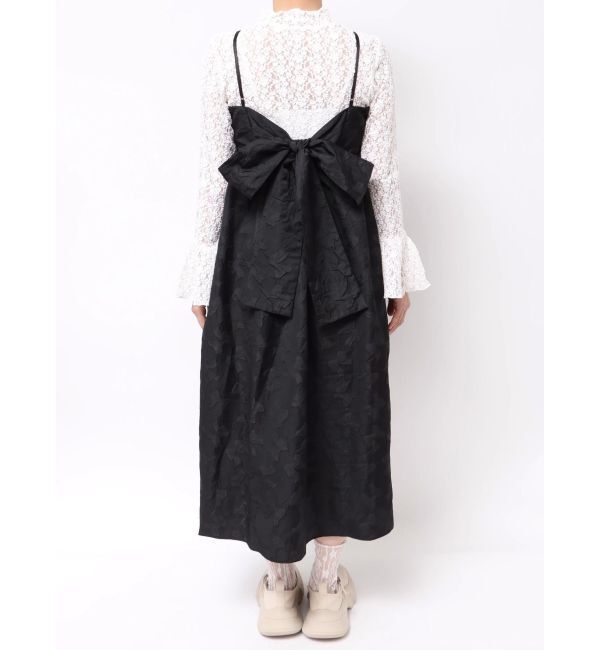 merry jenny「バックリボンジャガードキャミワンピース」|ワンピース|