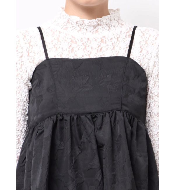 merry jenny「バックリボンジャガードキャミワンピース」|ワンピース|