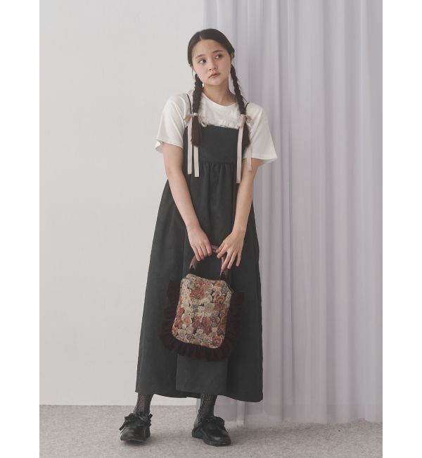 merry jenny「バックリボンジャガードキャミワンピース」|ワンピース|