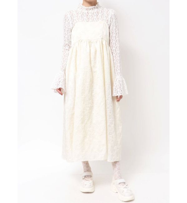 merry jenny「バックリボンジャガードキャミワンピース」|ワンピース|