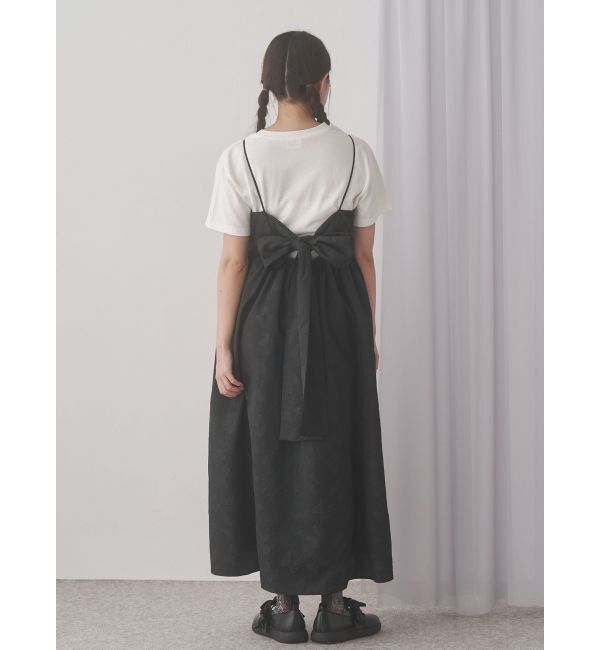 merry jenny「バックリボンジャガードキャミワンピース」|ワンピース|