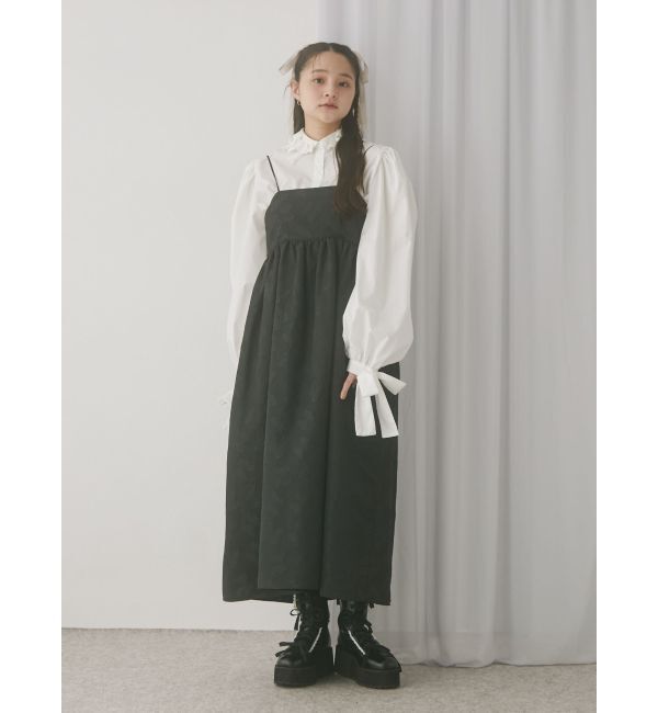 merry jenny「バックリボンジャガードキャミワンピース」|ワンピース|