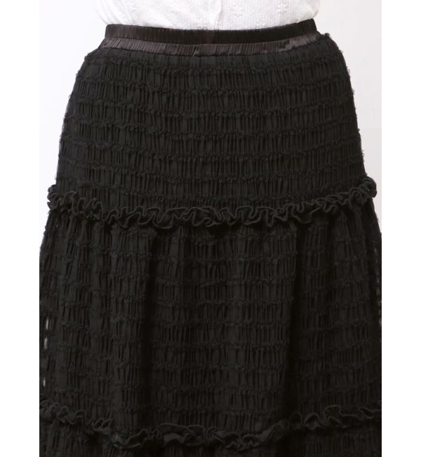 merry jenny「ribbonチュールギャザーフレアスカート」|スカート|