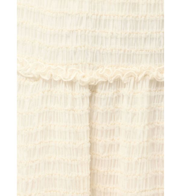 merry jenny「ribbonチュールギャザーフレアスカート」|スカート|