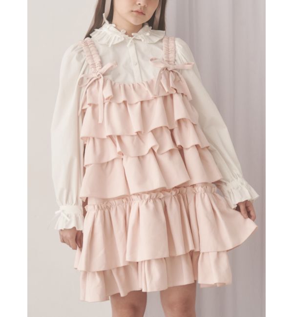 merry jenny「ホイップクリームミニワンピース」|ワンピース|ピンク