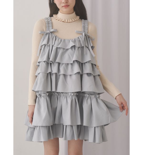 merry jenny「ホイップクリームミニワンピース」|ワンピース|アイスブルー