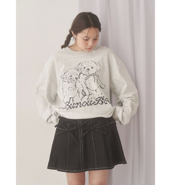 merry jenny「リボンリボンプリーツミニスカート」|スカート|