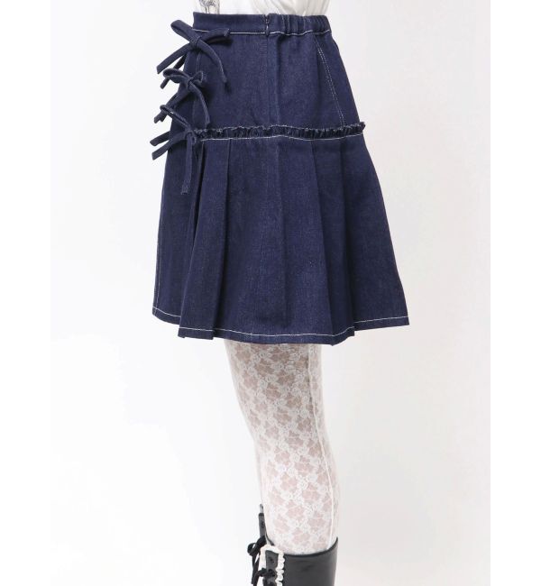 merry jenny「リボンリボンプリーツミニスカート」|スカート|