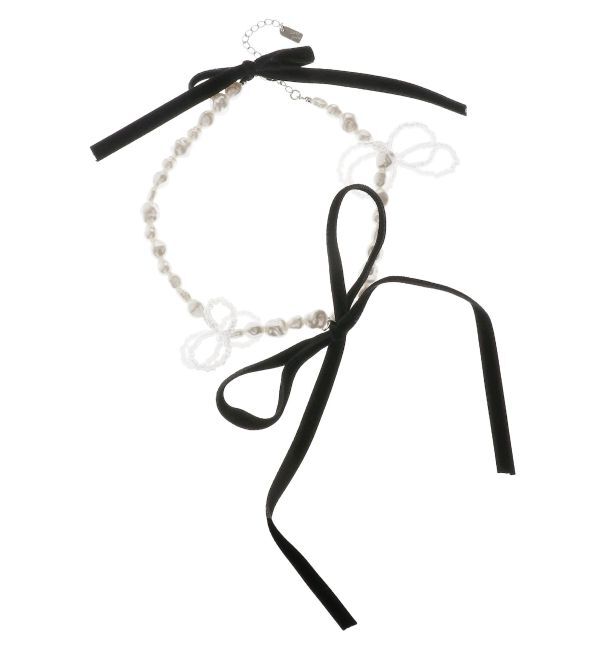 merry jenny「ribbon pearl choker」|ネックレス|