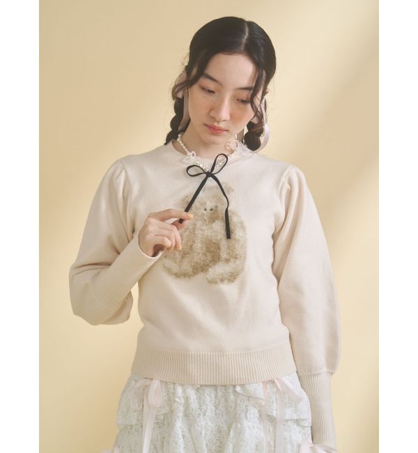 merry jenny「ribbon pearl choker」|ネックレス|