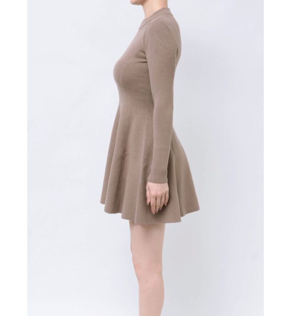 GYDA「【TINY】ボトルネックニットフレアワンピース」|ワンピース|