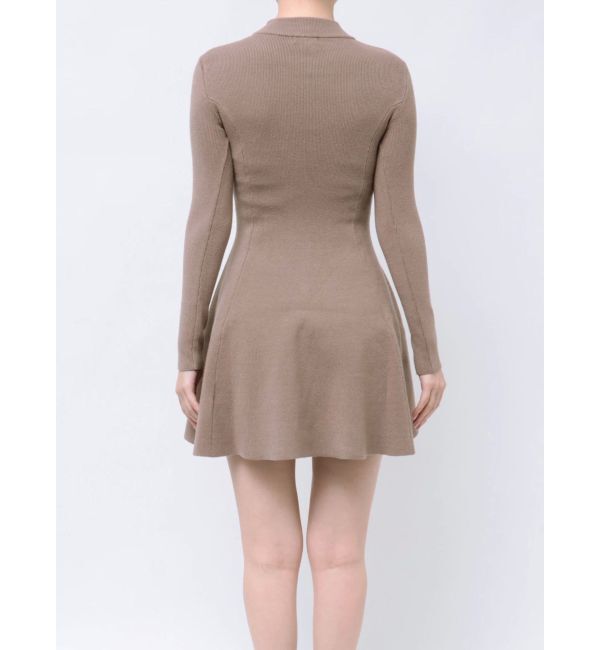 GYDA「【TINY】ボトルネックニットフレアワンピース」|ワンピース|