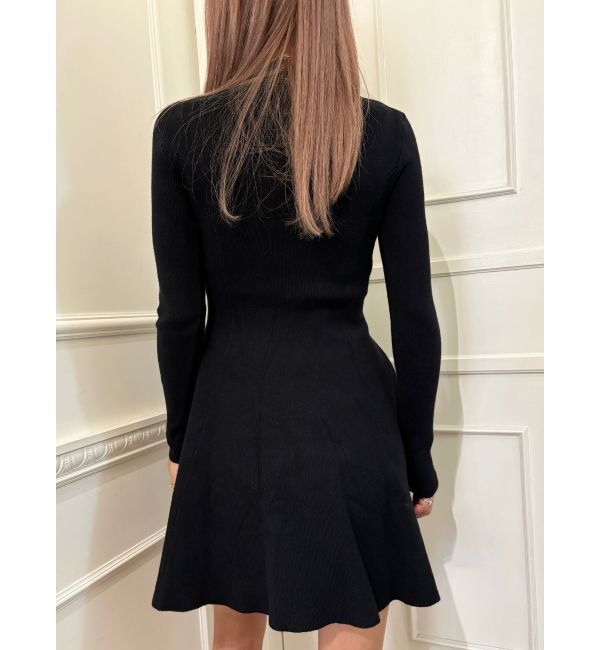 GYDA「【TINY】ボトルネックニットフレアワンピース」|ワンピース|