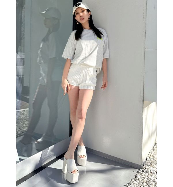 GYDA「ブリーチニットショートパンツ」|その他|