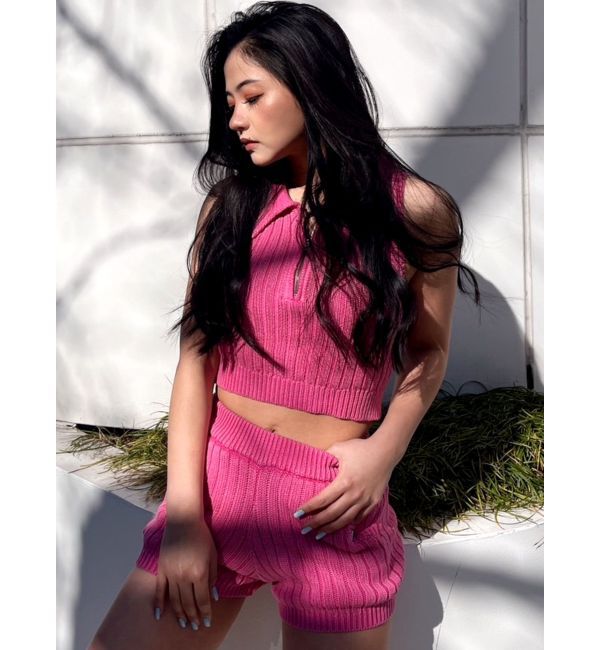 GYDA「ブリーチニットショートパンツ」|その他|