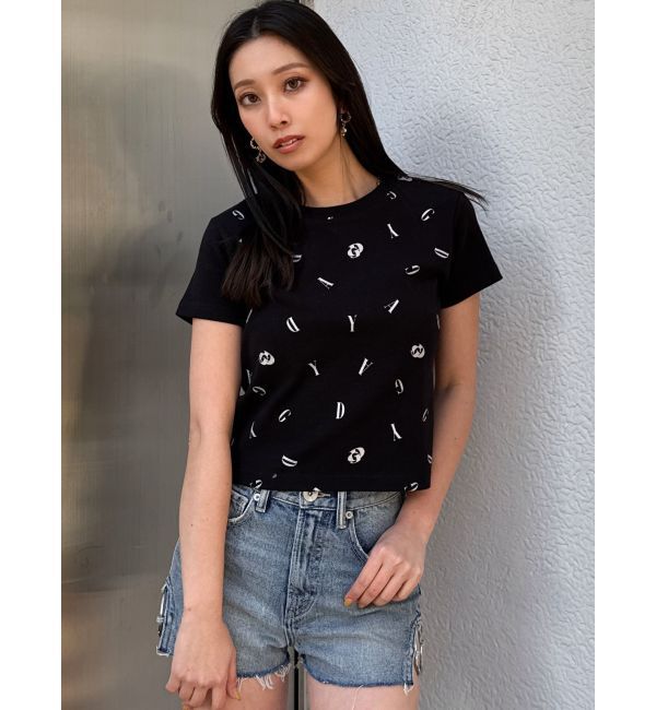 GYDA「ハイウエストSIDE RINGデニムショートパンツ」|デニム|