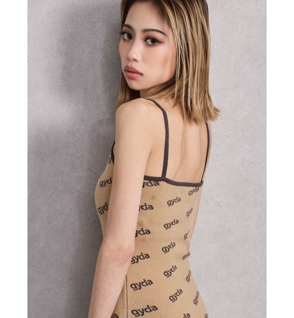 GYDA「gyda bicolor ニットキャミワンピース」|ワンピース|