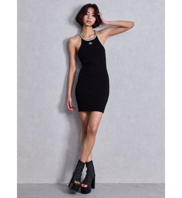 GYDA「キャミアメスリビジューニットワンピース」|ワンピース|