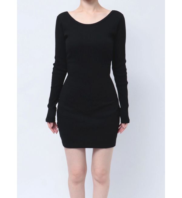 GYDA「レオパードバックリボンテレコミニワンピース」|ワンピース|