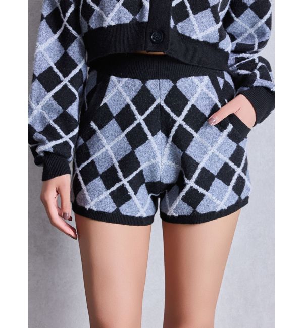 GYDA「アーガイルニットショートパンツ」|その他|