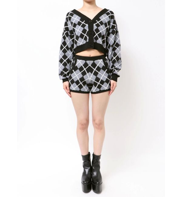 GYDA「アーガイルニットショートパンツ」|その他|