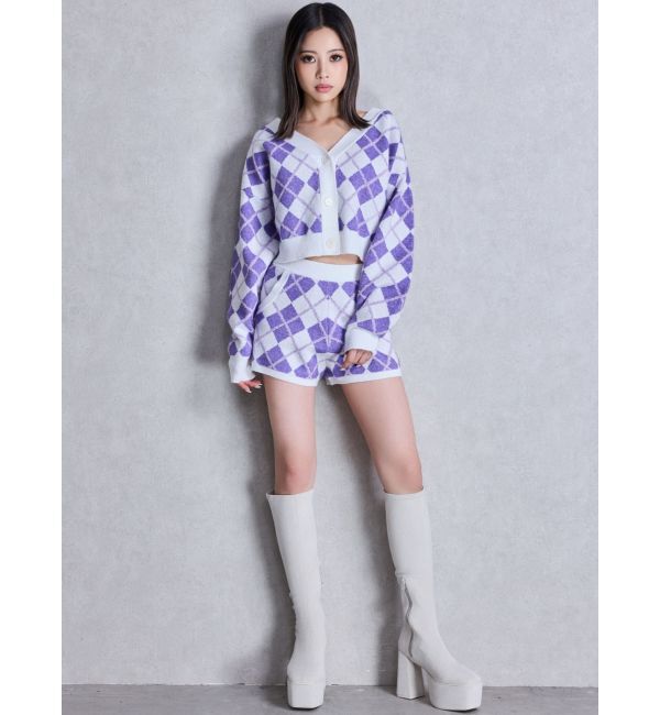 GYDA「アーガイルニットショートパンツ」|その他|