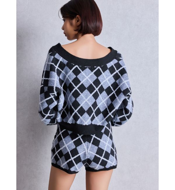 GYDA「アーガイルニットショートパンツ」|その他|