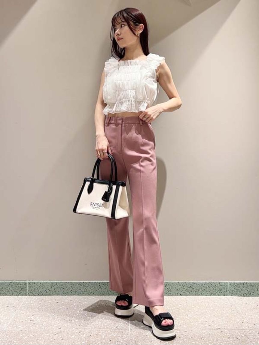 SNIDEL「美脚ストレッチパンツ」|チノ|