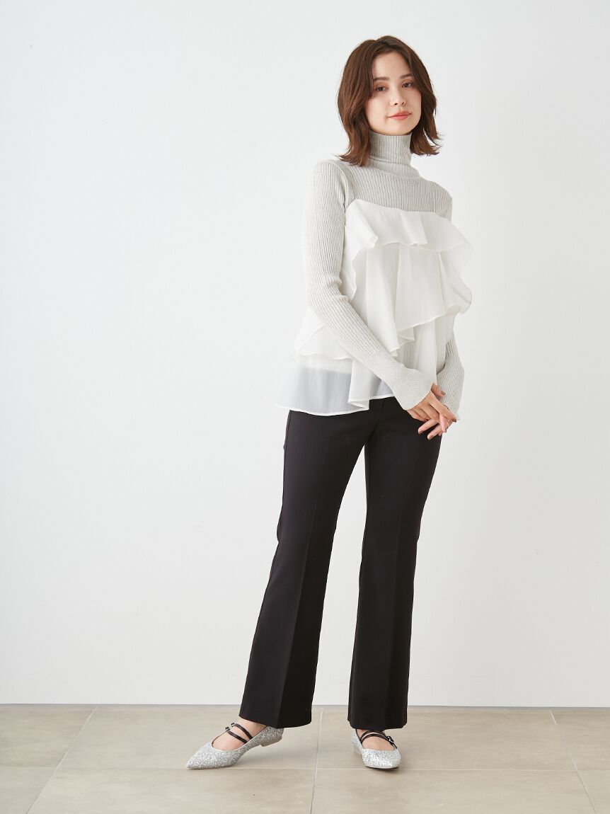 SNIDEL「美脚ストレッチパンツ」|チノ|