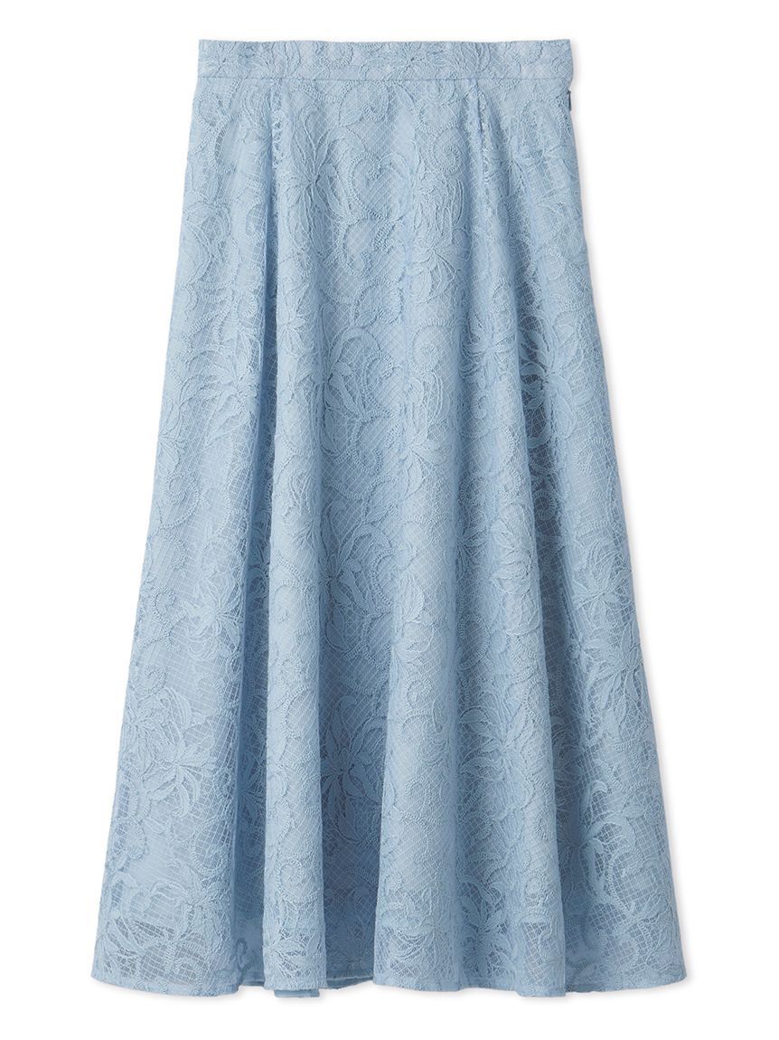 CELFORD「【セットアップ対応】チュール刺繍フレアスカート」|スカート|SAX