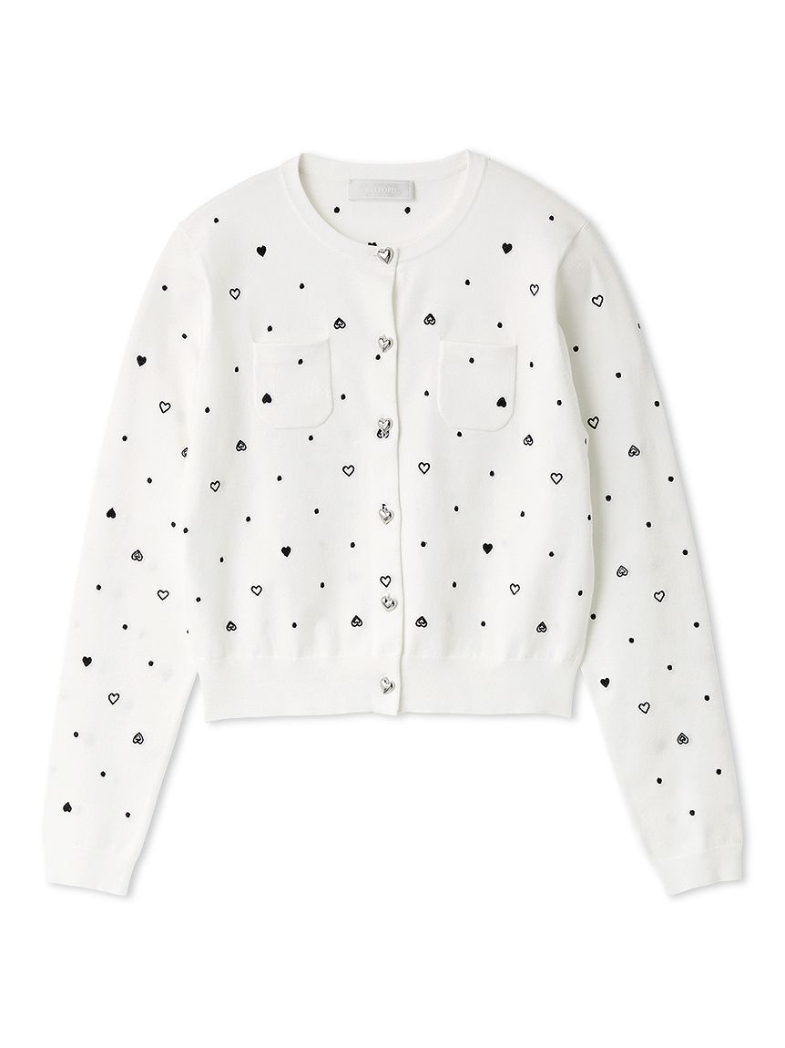 CELFORD「【UVカット】ハート刺繍ポケットカーディガン」|カーディガン|