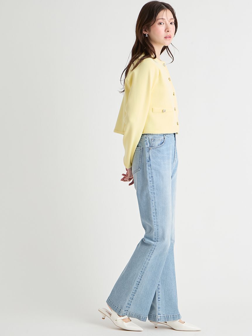 CELFORD「【UVカット】トリム刺繍カーディガン」|カーディガン|