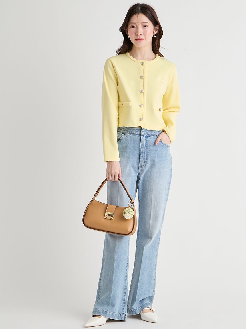 CELFORD「【UVカット】トリム刺繍カーディガン」|カーディガン|