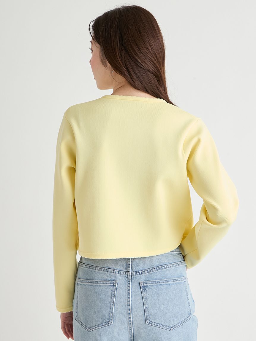 CELFORD「【UVカット】トリム刺繍カーディガン」|カーディガン|