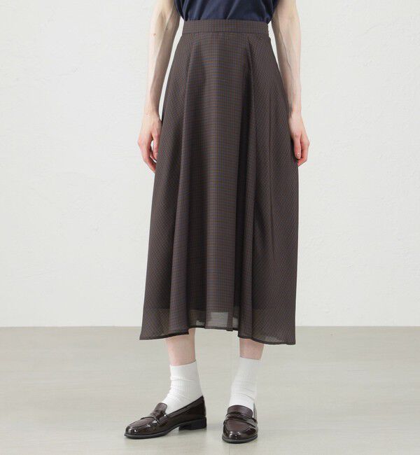 MACKINTOSH PHILOSOPHY「ビエラチェックフレアスカート」|スカート|キャメル