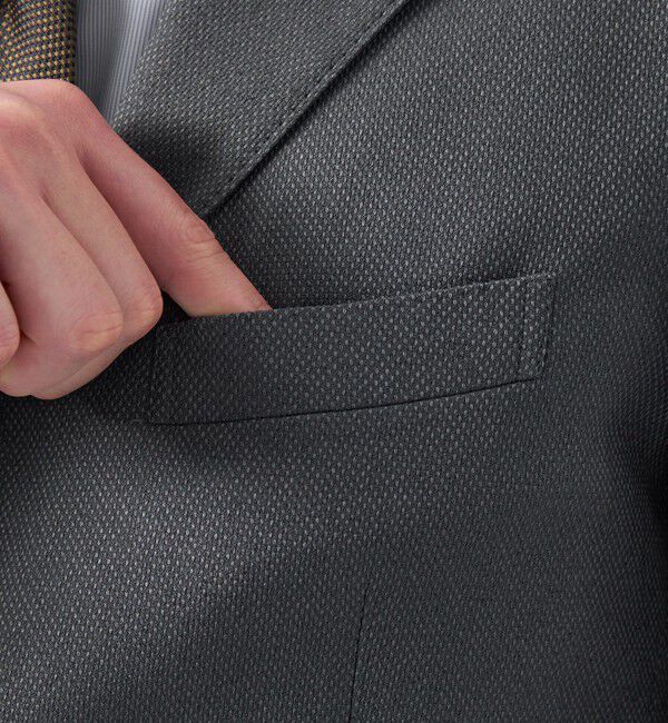 MACKINTOSH PHILOSOPHY「【25年春夏モデル】トロッター ジャケット #000（ナンバーゼロ）バーズアイストレッチ リサイクル」|テーラードジャケット|