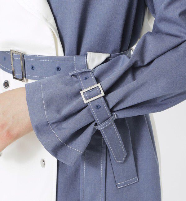  「ブロッキングトレンチコート」|トレンチコート|