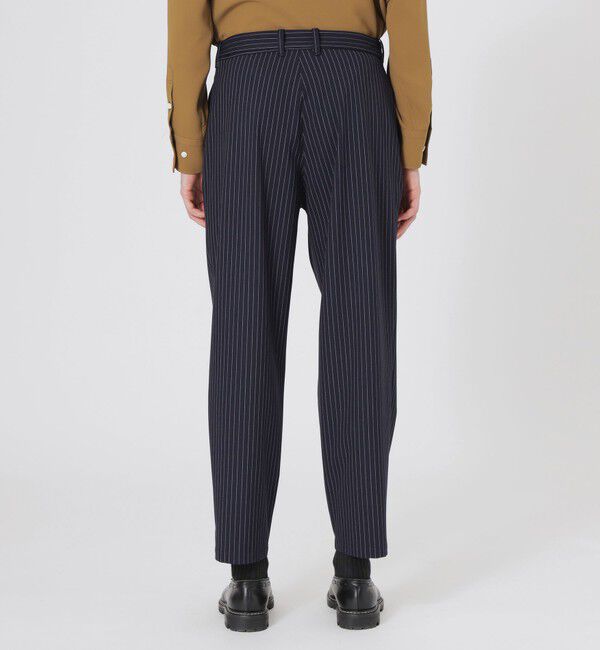  「ストライプベルテッドスラックス」|スラックス|